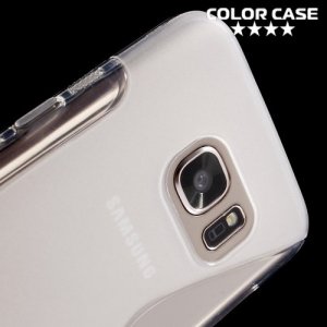 Силиконовый чехол для Samsung Galaxy S7 - S-образный Прозрачный