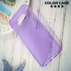 Силиконовый чехол для Samsung Galaxy S8 Plus - S-образный Фиолетовый