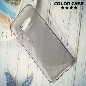 Силиконовый чехол для Samsung Galaxy S8 Plus - S-образный Серый