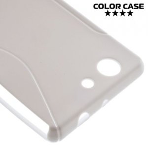 Силиконовый чехол для Sony Xperia Z3 Compact D5803 - S-образный Белый