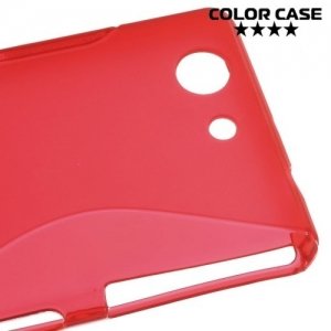 Силиконовый чехол для Sony Xperia Z3 Compact D5803 - S-образный Красный