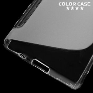 Силиконовый чехол для Sony Xperia Z5 Compact E5823 - S-образный Прозрачный