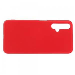 Силиконовый чехол мягкая подкладка из микрофибры для Huawei Honor 20 Красный