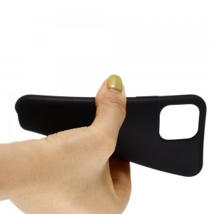 Силиконовый чехол мягкая подкладка из микрофибры для iPhone 11 Черный