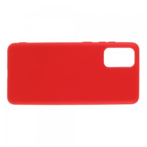 Силиконовый чехол мягкая подкладка из микрофибры для Samsung Galaxy S20 Красный