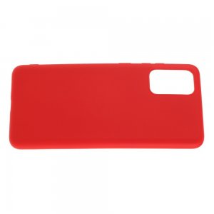 Силиконовый чехол мягкая подкладка из микрофибры для Samsung Galaxy S20 Plus Красный
