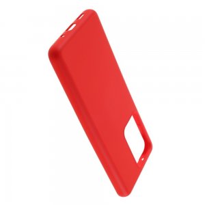 Силиконовый чехол мягкая подкладка из микрофибры для Samsung Galaxy S20 Ultra Красный