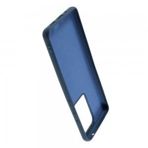 Силиконовый чехол мягкая подкладка из микрофибры для Samsung Galaxy S20 Ultra Синий