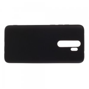 Силиконовый чехол мягкая подкладка из микрофибры для Xiaomi Redmi Note 8 Pro Черный