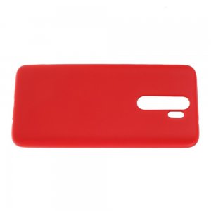 Силиконовый чехол мягкая подкладка из микрофибры для Xiaomi Redmi Note 8 Pro Красный