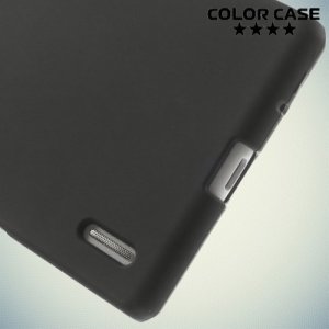 Силиконовый чехол накладка для Huawei Ascend P7 - черный