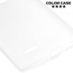 Силиконовый чехол накладка для LG G4 - белый