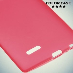 Силиконовый чехол накладка для LG G4 - красный