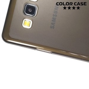 Силиконовый матовый чехол для Samsung Galaxy A5 ColorCase - Черный