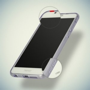 Sulada силиконовый чехол для Huawei Honor 8 с объемным орнаментом - Прозрачный
