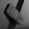 Hybrid Armor Ударопрочный чехол для OnePlus 8 Pro с подставкой - Черный цвет