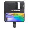 Чехол книжка для Huawei Y6p отделения для карт и подставка Черный цвет