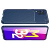 Carbon Силиконовый матовый чехол для Samsung Galaxy M32 - Синий