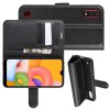Чехол книжка кошелек с отделениями для карт и подставкой для Samsung Galaxy A01 - Черный