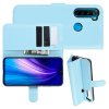Чехол книжка кошелек с отделениями для карт и подставкой для Xiaomi Redmi Note 8T - Синий