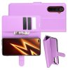 Чехол книжка для Realme 6 Pro отделения для карт и подставка Фиолетовый цвет