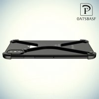 Алюминиевый бампер для защиты углов и камеры для iPhone Xs / X – Черный