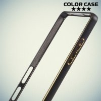 Алюминиевый металлический бампер для Samsung Galaxy A5 - черный