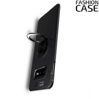 ArmaRing Двухкомпонентный чехол для Samsung Galaxy S10e с кольцом для магнитного автомобильного держателя - Черный