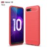 Carbon Силиконовый матовый чехол для Huawei Honor 10 - Красный