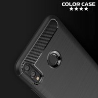 Carbon Силиконовый матовый чехол для Huawei Honor 8X Max - Черный