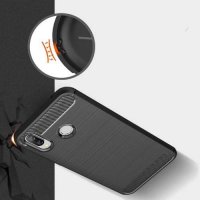 Carbon Силиконовый матовый чехол для Huawei Honor Play - Черный