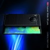 Carbon Силиконовый матовый чехол для Huawei Mate 30 Pro - Синий
