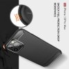 Carbon Силиконовый матовый чехол для iPhone 13 Pro Max - Красный