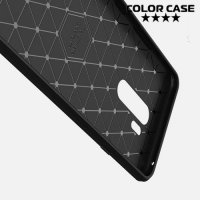 Carbon Силиконовый матовый чехол для LG G7 ThinQ - Черный