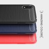 Carbon Силиконовый матовый чехол для Samsung Galaxy A01 - Красный