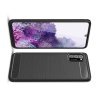 Carbon Силиконовый матовый чехол для Samsung Galaxy A41 - Черный