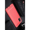 Carbon Силиконовый матовый чехол для Samsung Galaxy A41 - Красный