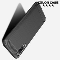 Carbon Силиконовый матовый чехол для Samsung Galaxy A50 / A30s - Черный