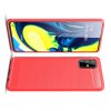 Carbon Силиконовый матовый чехол для Samsung Galaxy A71 - Красный