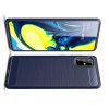 Carbon Силиконовый матовый чехол для Samsung Galaxy A71 - Синий