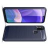 Carbon Силиконовый матовый чехол для Samsung Galaxy M31 - Синий