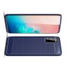 Carbon Силиконовый матовый чехол для Samsung Galaxy S20 - Синий