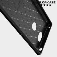 Carbon Силиконовый матовый чехол для Sony Xperia XA2 Plus - Коралловый