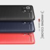 Carbon Силиконовый матовый чехол для Xiaomi Mi 11 - Синий