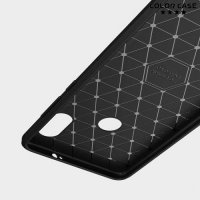 Carbon Силиконовый матовый чехол для Xiaomi Mi A2 / Mi 6X - Черный