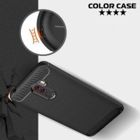 Carbon Силиконовый матовый чехол для Xiaomi Pocophone F1 - Коралловый