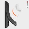 Carbon Силиконовый матовый чехол для Xiaomi Redmi 9A - Черный