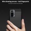 Carbon Силиконовый матовый чехол для Xiaomi Redmi Note 10 Pro - Черный
