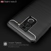 Carbon Силиконовый матовый чехол для Xiaomi Redmi Note 9 - Черный