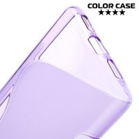 Силиконовый чехол для Huawei P9 lite - S-образный Фиолетовый